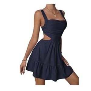 Navy Cut-Out Mini Dress *size S